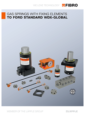 Gas springs with fixing elements to ford standard wdx-global | Product catalog