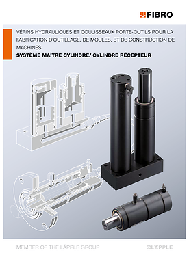Vérins hydrauliques et coulisseaux porte-outils pour la fabrication d’outillage, de moules, et de construction de machines système maître cylindre/ cylindre récepteur | Catalogue de produits