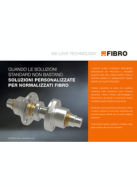 Flyer - Quando le soluzioni standard non bastano soluzioni personalizzate per normalizzati FIBRO | Panoramica