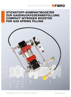 Compact nitrogen booster for gas spring filling | Overview