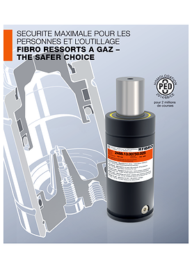 Securite maximale pour les personnes et l‘outillage FIBRO ressorts a gaz – the safer choice | Vue d’ensemble