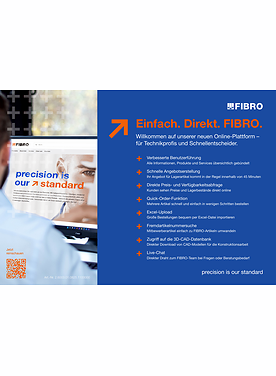 Einfach. Direkt. FIBRO. Willkommen auf unserer neuen Online-Plattform – für Technikprofis und Schnellentscheider | Übersicht 