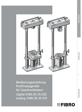Kraftmessgerät 2480.00.35.021/032. | Bedienungsanleitung + CE Waage