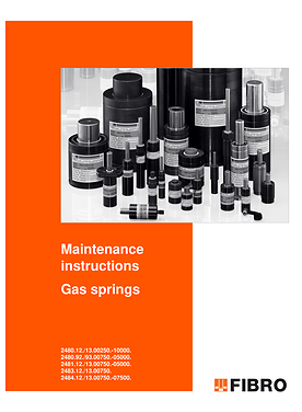 Gas springs 2480.1x./9x.-2484.1x. | Maintenance instructions