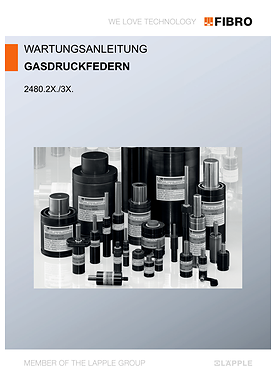 Gasdruckfedern 2480.2X./3X. | Wartungsanleitung