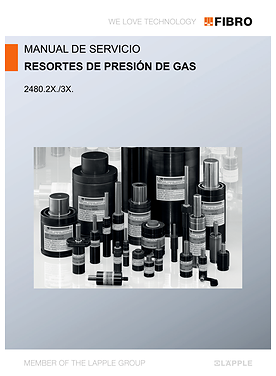 Muelles de gas 2480.2X./3X. | Manual de servicio