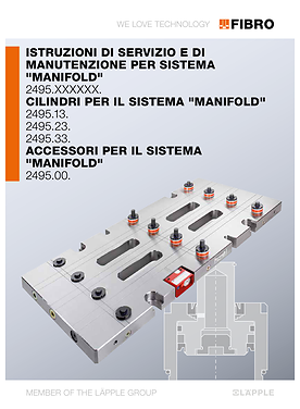 Sistema manifold 2495.xx. | Istruzioni di servizio e di manutenzione