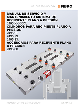 Sistema de recipiente plano a presión 2495.xx. | Manual de servicio y mantenimiento