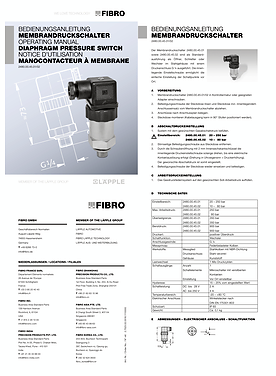 Membrandruckschalter 2480.00.45.01/02 | Bedienungsanleitung