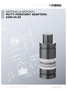 Płyty podstawy adaptera do kompaktowe -GDF 2480.00.20. | Instrukcja montażu