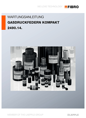 Gasdruckfedern kompakt 2490.14. | Wartungsanleitung