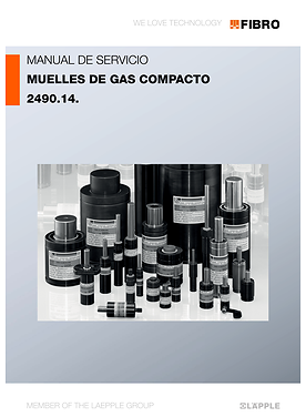 Muelles de gas compacto 2490.14. | Manual de servicio