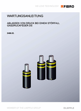 Gasdruckfedern DS - Druckregulierung im Störfall | Wartungsanleitung