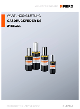 Gasdruckfeder DS 2486.22. | Wartungsanleitung