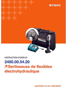 Sertisseuse de flexibles électro-hydraulique 2480.00.54.20 | Notice d’utilisation