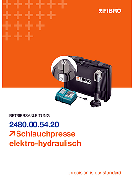 Schlauchpresse elektro-hydraulisch  2480.00.54.20 | Bedienungsanleitung