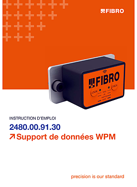 Support de données WPM 2480.00.91.30 | Notice d’utilisation