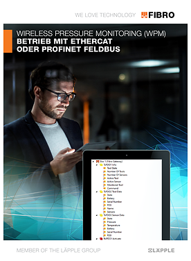 WIRELESS PRESSURE MONITORING (WPM) BETRIEB MIT ETHERCAT ODER PROFINET FELDBUS | Bedienungsanleitung