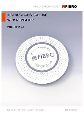 Instructions for use WPM repeater 2480.00.91.43 | User‘s Guide