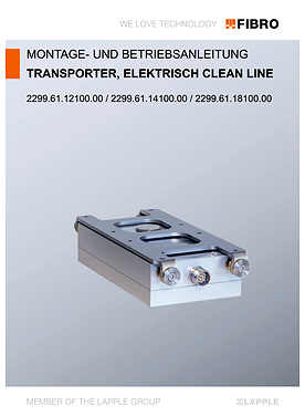 Transporter, elektrisch CLEAN LINE 2299.61.1X100.00 | Bedienungsanleitung
