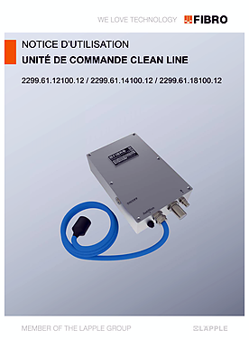 Unité de commande CLEAN LINE | Notice d’utilisation