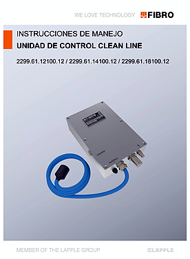 Unidad de control CLEAN LINE | Manual de servicio
