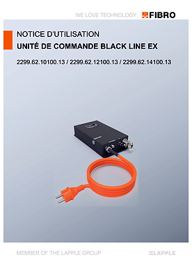 Unité de Commande BLACK LINE EX 2299.62.1X100.13 | Notice D’utilisation