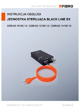 Jednostka Sterująca BLACK LINE EX 2299.62.1X100.13 | Instrukcja Obsługi