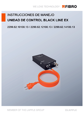 Unidad de Control BLACK LINE EX 2299.62.1X100.13 | Instrucciones de Manejo