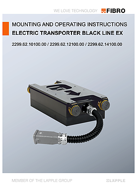 Mounting and operating instructions electric transporter BLACK LINE EX 2299.62.1X100.00 | Assembly instructions