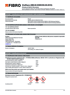 280.02/ 280.08 FIBROLIT® - ZWO Resina per stampi FIBROFIX® - SECHS Resina per stampi 