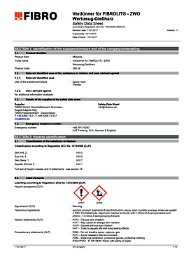 280.24 / .24.1 Thinning agent for FIBROLIT® -ZWO