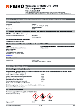280.24 / .24.1 Verdünner für FIBROLIT® -ZWO
