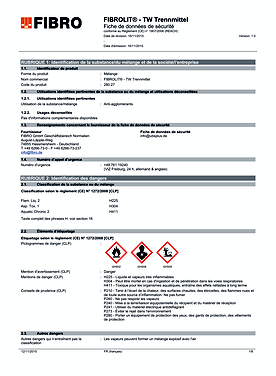 FIBROLIT® TW-Agent séparateur 