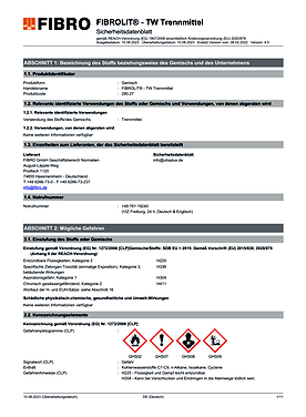 FIBROLIT® TW-Trennmittel 