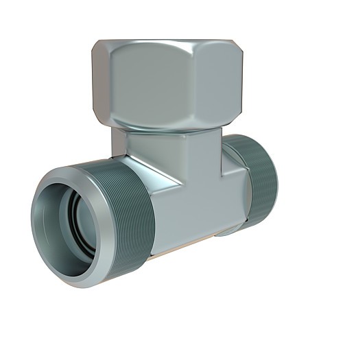 2018.00.26.24. Conexión roscada giratoria a T, completa