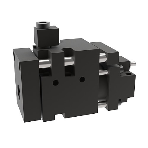 2018.11.01500.xxx.1 Carro para troqueles compacto 15 kN con conexión para el control de la presión del gas