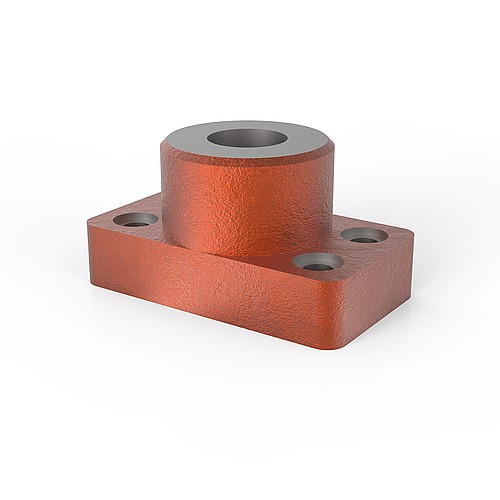 2031.02. Obsada słupa prowadzącego z otworami mocującymi