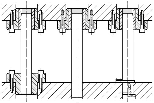 2031.38. Vodící ložisko, nízké konstrukční výšky, sinterované vedení