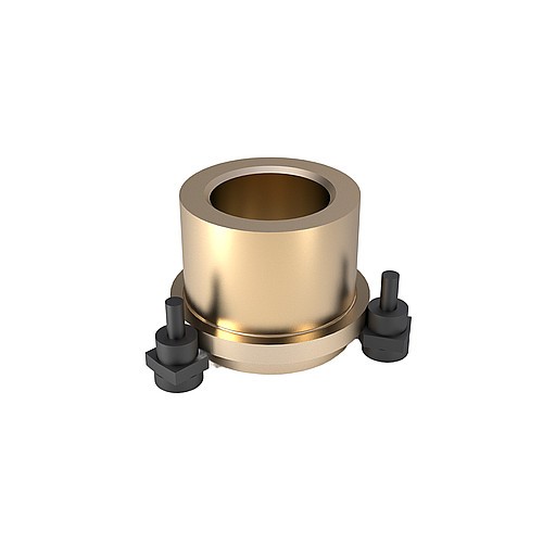 2081.75. Führungsbuchse mit Bund ECO-LINE, Bronze mit Festschmierstoffringen, ISO 9448-6