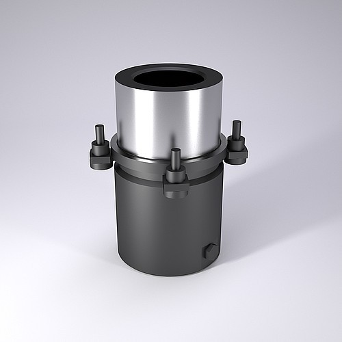 2081.81. Casquillo de guía con valona, con recubrimiento de bronce, ISO 9448-6