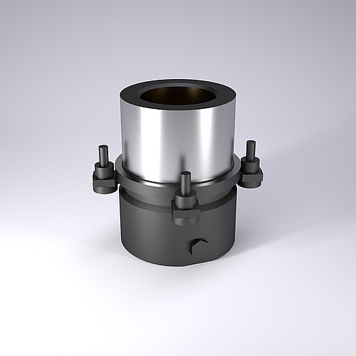 2081.84. Casquillo de guía con valona, con recubrimiento de bronce, ISO 9448-6