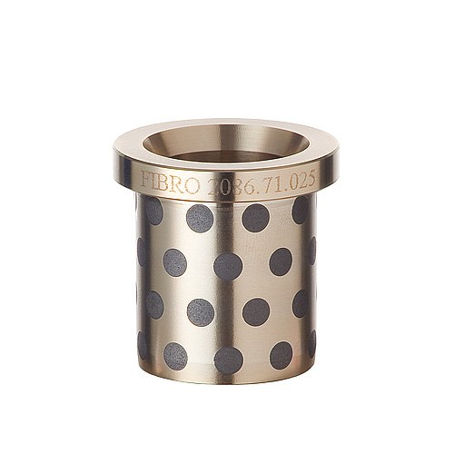 2086.71. Führungsbuchse mit Bund, Bronze mit Festschmierstoff, NAAMS