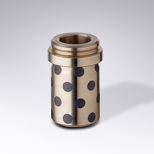 2087.70. Bague de guidage a collerette, Bronze avec lubrifiant solide