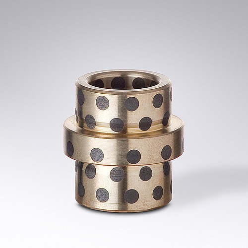 2087.71. Bague de guidage a collerette, Bronze avec lubrifiant solide