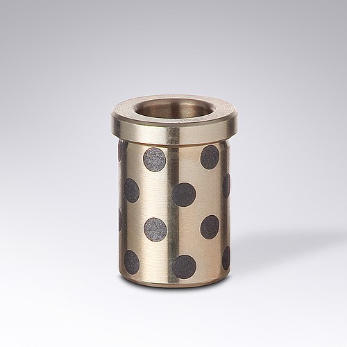 2087.72. Bague de guidage a collerette, Bronze avec lubrifiant solide