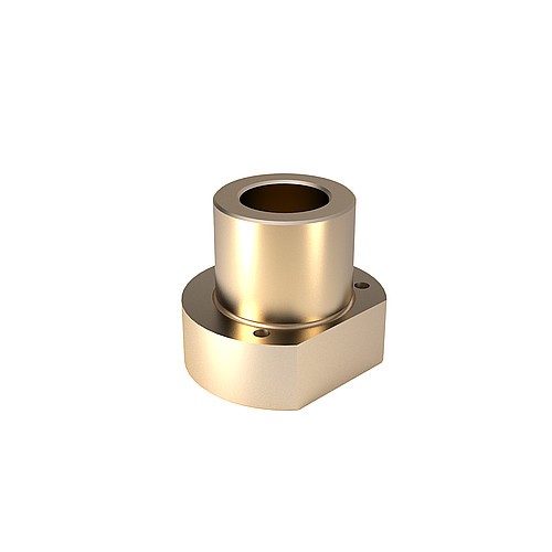 2091.72. Führungsbuchse mit Flansch ECO-LINE, Bronze mit Festschmierstoffringen, ISO 9448-4