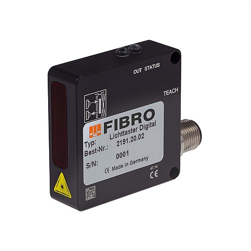 2191.20.02 Laser diffuse sensor with fore- and background supression, digital