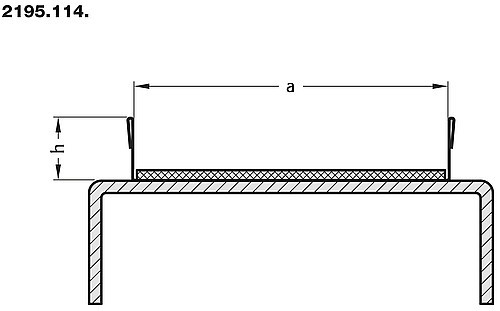 2195.114. Glissière de limitation pour convoyeur à bande