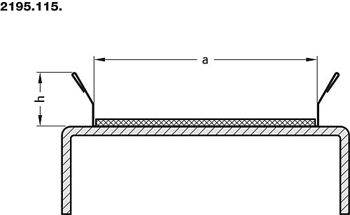 2195.115. Glissière de limitation pour convoyeur à bande